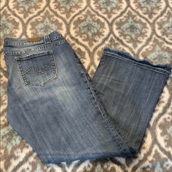 Vigoss Denim - Vigoss distressed, bootcut, released hem jeans, 22